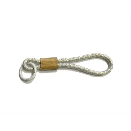 Chaveiro de argola e suporte para celular - Algodão e Bambu.-BG182