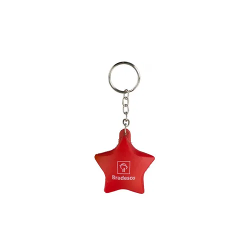 Chaveiro estrela vinil oca Personalizada-LN343MGB031