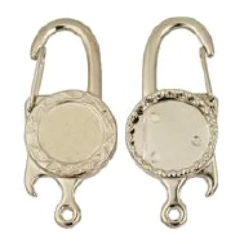 Chaveiro metal abridor com mosquetão-EMS62