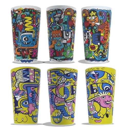 Copo Ecológico 550ml Eco label (arte em 360 graus)-ob100