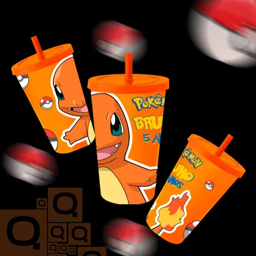 Copo Ecológico com Tampa e Canudo -536371