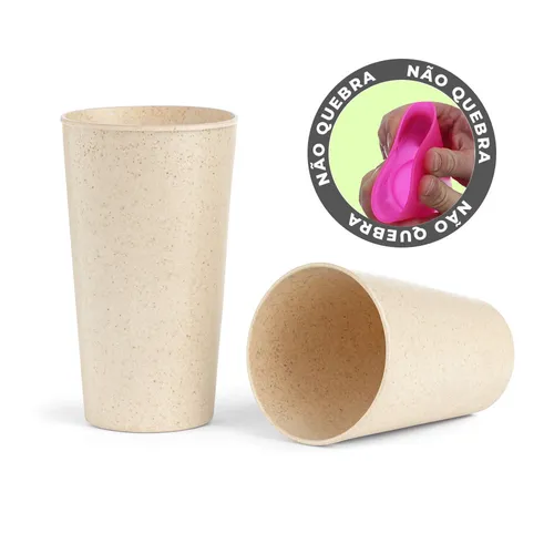 Copo Ecopo 400ml em PP e fibra-LN250PMECO400F