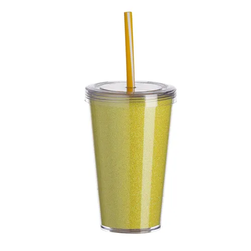 #Copo de Acrílico 550ml com Canudo-P@14250