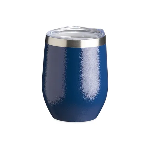 Copo Inox Texturizado Parede Dupla 320ml-14726T-AZU