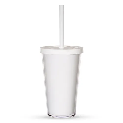 #Copo Acrílico 500ml com Canudo-14420-BRA