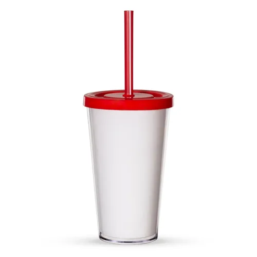 #Copo Acrílico 500ml com Canudo-14420-VM