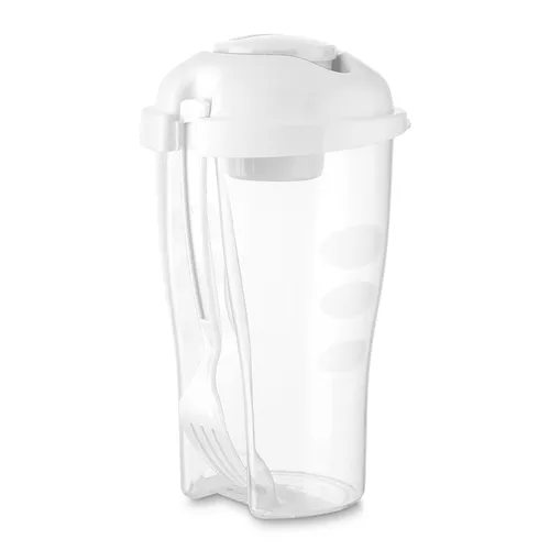 #Copo Salada 850ml com Garfo e Suporte para Molho-13719-BRA