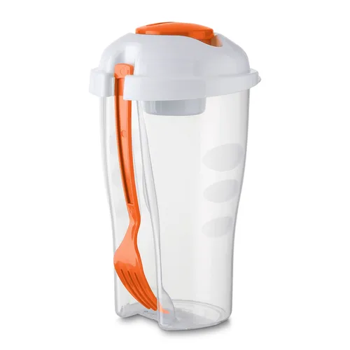#Copo Salada 850ml com Garfo e Suporte para Molho-13719-LAR