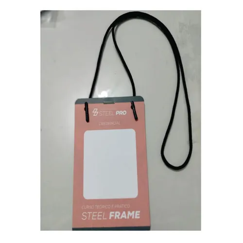 Credencial Couchê 9x13 com Cordão de Nylon-CR001FT