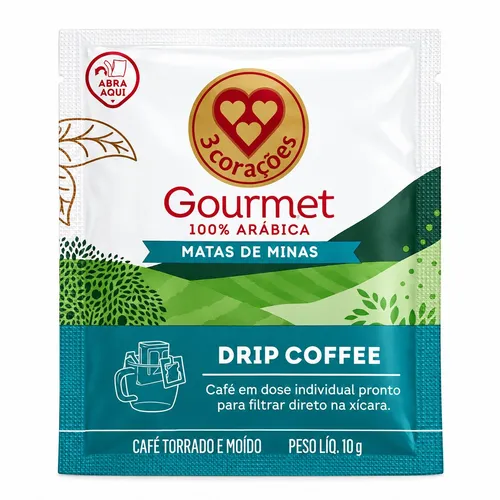 Drip Coffee Gourmet Matas de Minas 3 Corações-BC0001COR