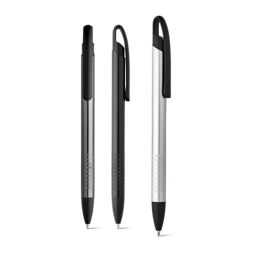 EDGE. Esferográfica em alumínio com escrita em preto-81126