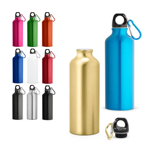 ERALD. Squeeze em alumínio com mosquetão 530 mL-94623