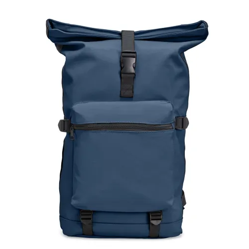 Mochila de Couro Sintético 41L-E@07033-AZU