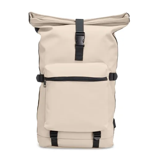 Mochila de Couro Sintético 41L-E@07033-BEG Mochila de Couro Sintético 41L-E@07033-BEG