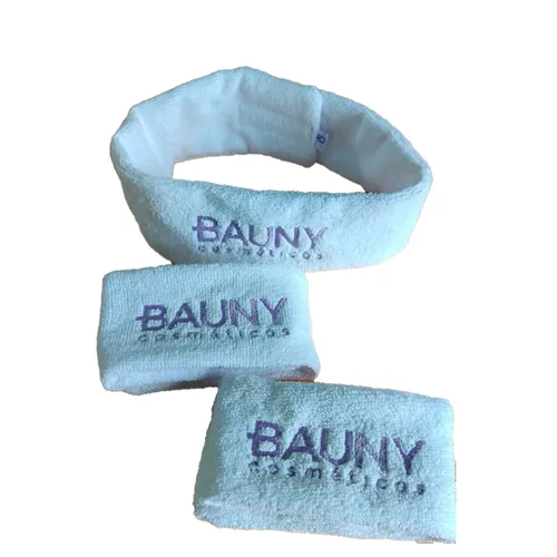 Faixas de Cabelo Personalizada Atoalhada com Bordado Premium-FX02