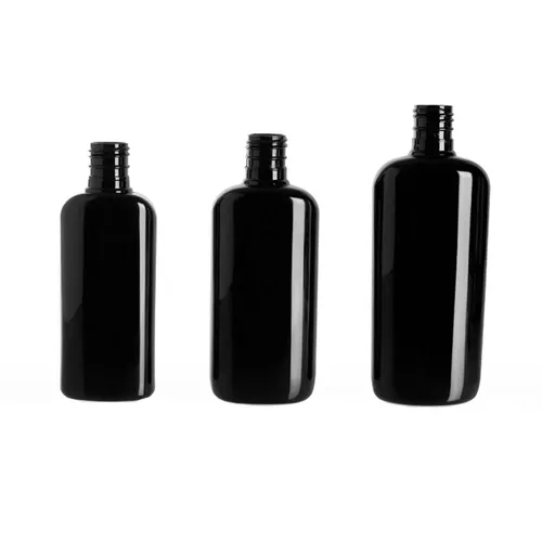 Frasco Pet Oval 140/200/240ml Preto  -LN602ELP32944