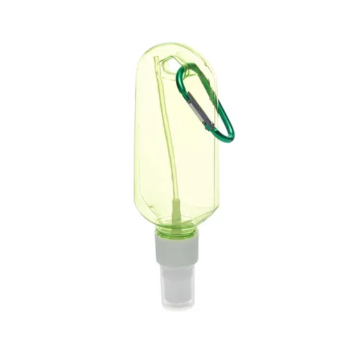 Frasco Plástico 100ml com Mosquetão-18632-VD Frasco Plástico 100ml com Mosquetão-18632-VD