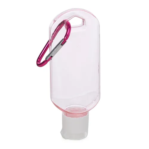 Frasco Plástico 55ml com Mosquetão-18635-ROS Frasco Plástico 55ml com Mosquetão-18635-ROS