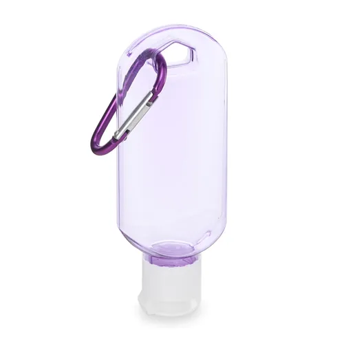 Frasco Plástico 55ml com Mosquetão-18635-ROX Frasco Plástico 55ml com Mosquetão-18635-ROX