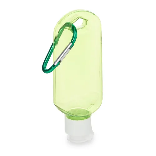 Frasco Plástico 55ml com Mosquetão-18635-VD Frasco Plástico 55ml com Mosquetão-18635-VD
