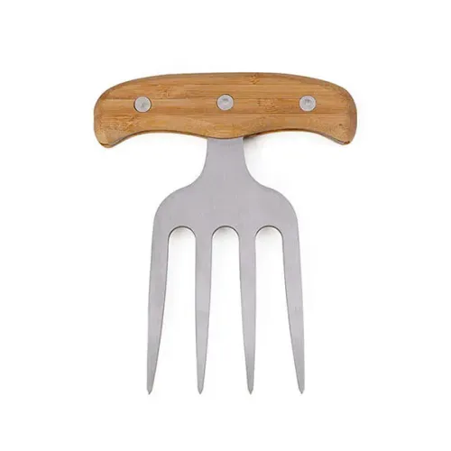 GARFO COM 4 DENTES EM BAMBU - INOX - 11X14,8CM-UD-00253-900