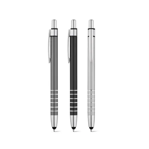 HALOS. Esferográfica em alumínio com escrita em azul-91629