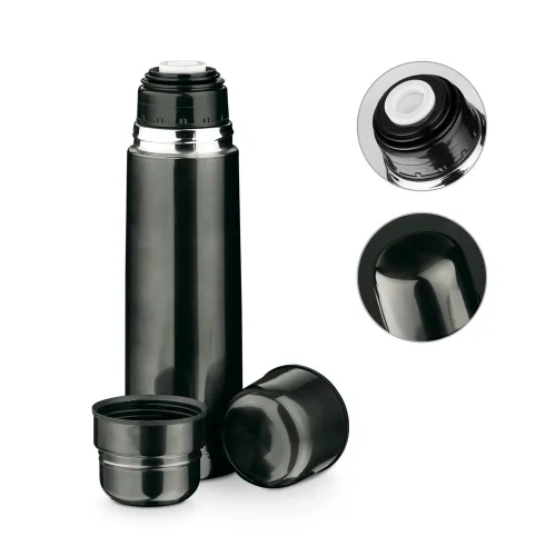 HEAT. Garrafa em aço inox de parede dupla térmica, isolada a vácuo 750 mL-94667