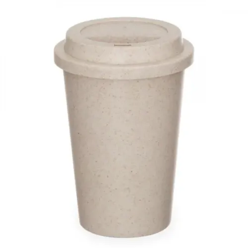 COPO EM FIBRA DE BAMBU COM TAMPA - 450ML-IC-01450