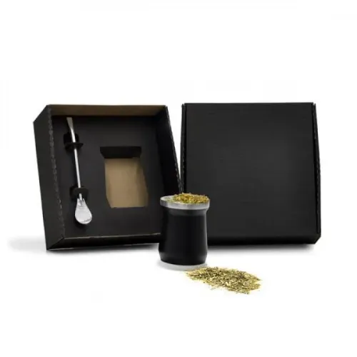 CUIA TÉRMICA EM AÇO INOX COM BOMBA - PRETO - 300ML-IG-03321