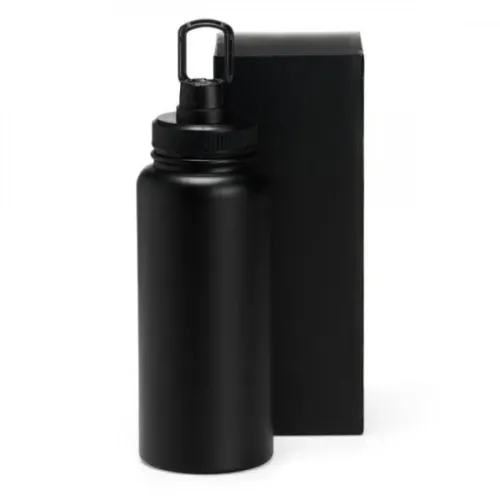 GARRAFA PAREDE DUPLA NA COR PRETA - 950 ML-IS-01951