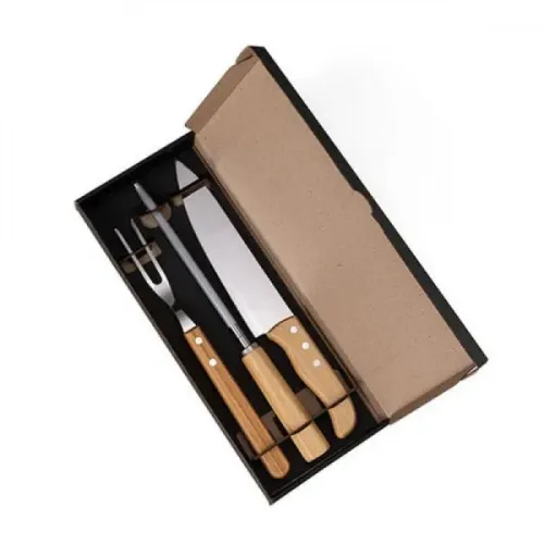 KIT COM FACA 8 , CHAIRA E GARFO - 3 PÇS-KF-02813