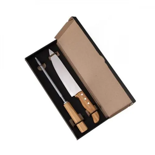 CONJ. DE FACA 8 E CHAIRA - 2 PÇS-KF-02863