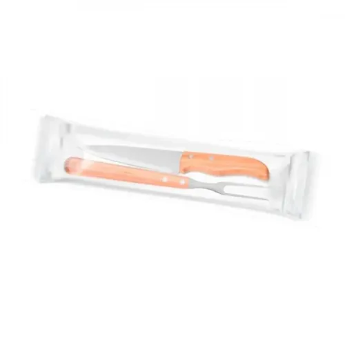 KIT DE GARFO E FACA 7 EM BAMBU / MADEIRA / INOX - 2 PÇS-KF-90403-EPP