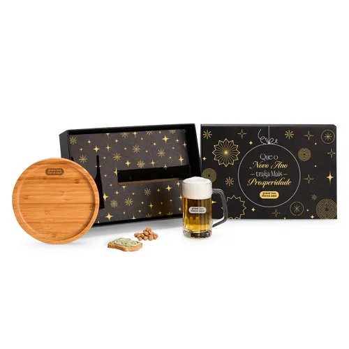 KIT CERVEJA E PETISCO - 2 PÇS-KT-90435