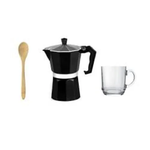 KIT PARA CAFÉ COM CAFETEIRA ITALIANA - 3 PÇS-KT-9058V
