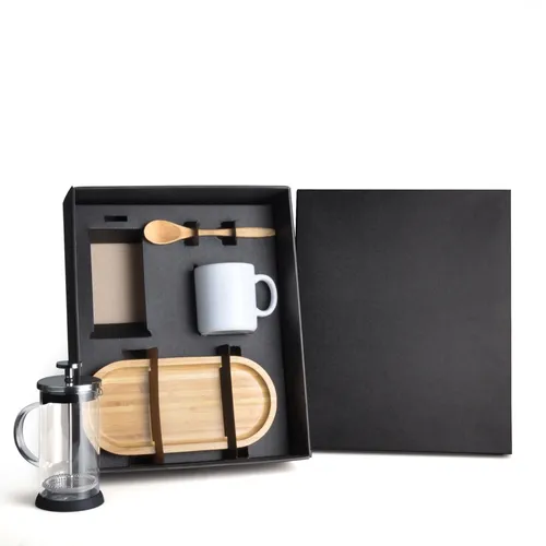 KIT PARA CAFÉ COM PRENSA FRANCESA - 4 PÇS-KT-90279