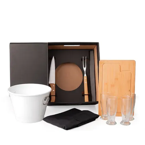 KIT PARA CHURRASCO COM BALDE - 9 PÇS-KT-90229