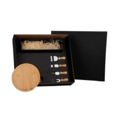 KIT QUEIJO E VINHO - 5 PÇS - NÃO ACOMPANHA GARRAFA-KT-9080H