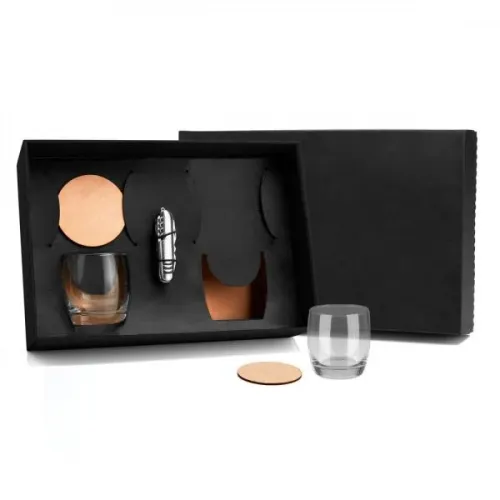 KIT WHISKY COM CANIVETE - 5 PÇS-KT-90083