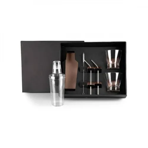 KIT PARA DRINKS COM COQUETELEIRA - 6 PÇS-KT-90172