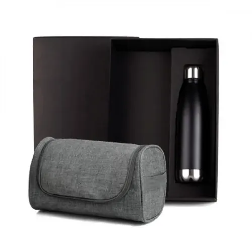 KIT NECESSAIRE E GARRAFA - 2 PÇS-KT-9023S