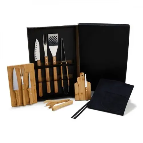CONJ. PARA CHURRASCO E CAIPIRINHA - 14 PÇS-KT-90262