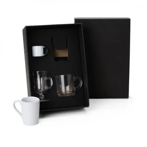 JOGO DE CANECAS PARA CAFÉ/CHÁ - 4 PÇS-KT-90271