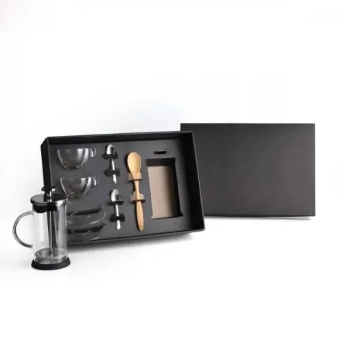 KIT PARA CAFÉ COM PRENSA FRANCESA - 8 PÇS-KT-90280