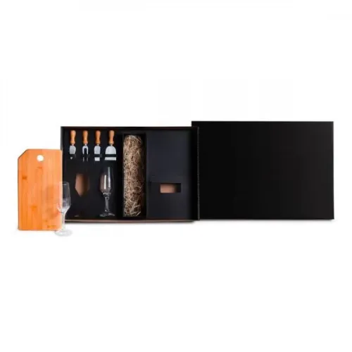 KIT QUEIJO E CHAMPAGNE - 7 PÇS-KT-90343