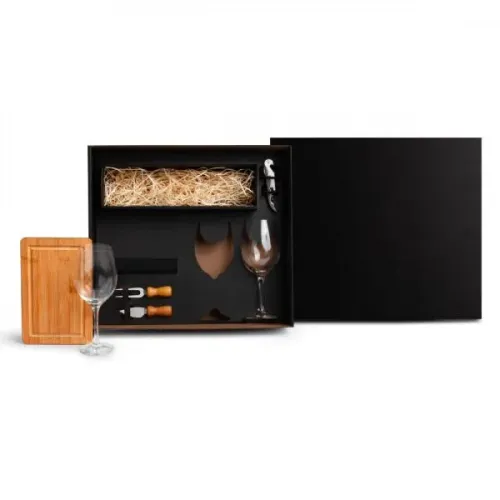 KIT QUEIJO E VINHO - 6 PÇS-KT-90395