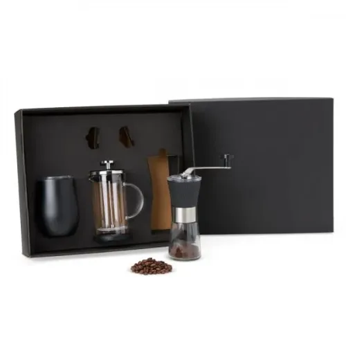 KIT PARA CAFÉ COM COPO TÉRMICO - 3 PÇS-KT-90403