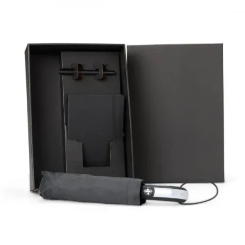 KIT GUARDA-CHUVA, CADERNO E CANETA - 3 PÇS-KT-90409