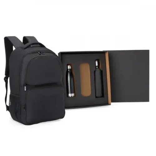 KIT MOCHILA, GUARDA-CHUVA E GARRAFA - 3 PÇS-KT-90410