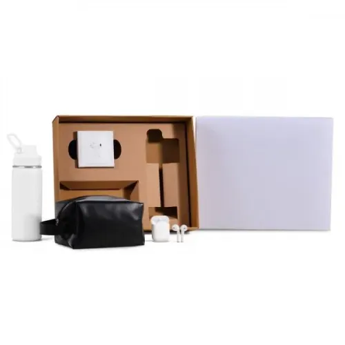 KIT GARRAFA, NECESSAIRE E FONE - 3 PÇS-KT-90533-BCO